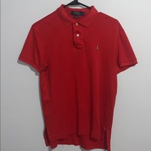 Polo Ralph Lauren Pique Polo Shirt red size small
